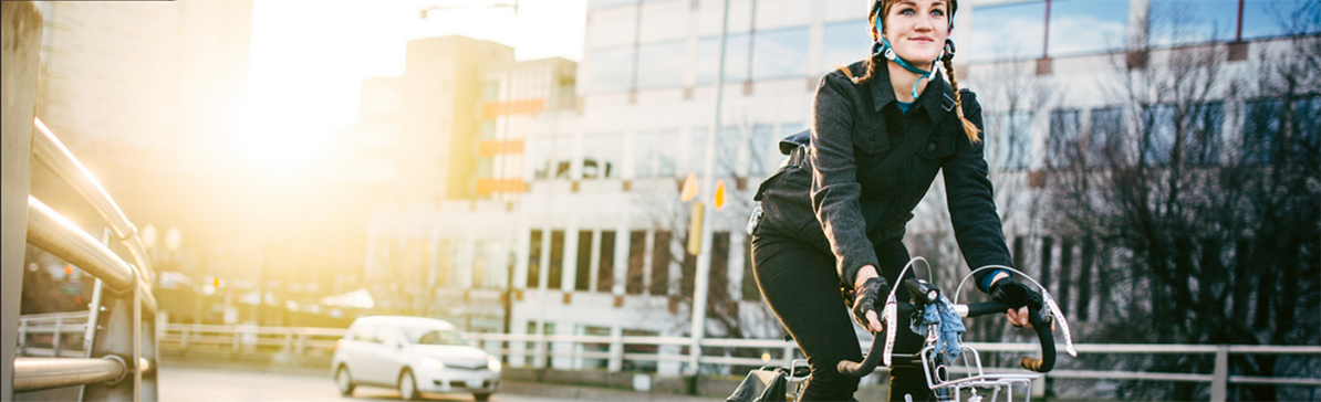 lady on a bike